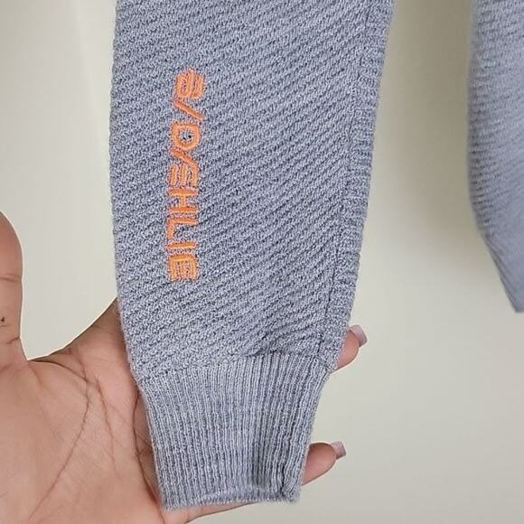 Bjorn Daehlie Womens Half Zip Thermal Sweatshirt size S Grey Wool Blend - Picture 7 of 13